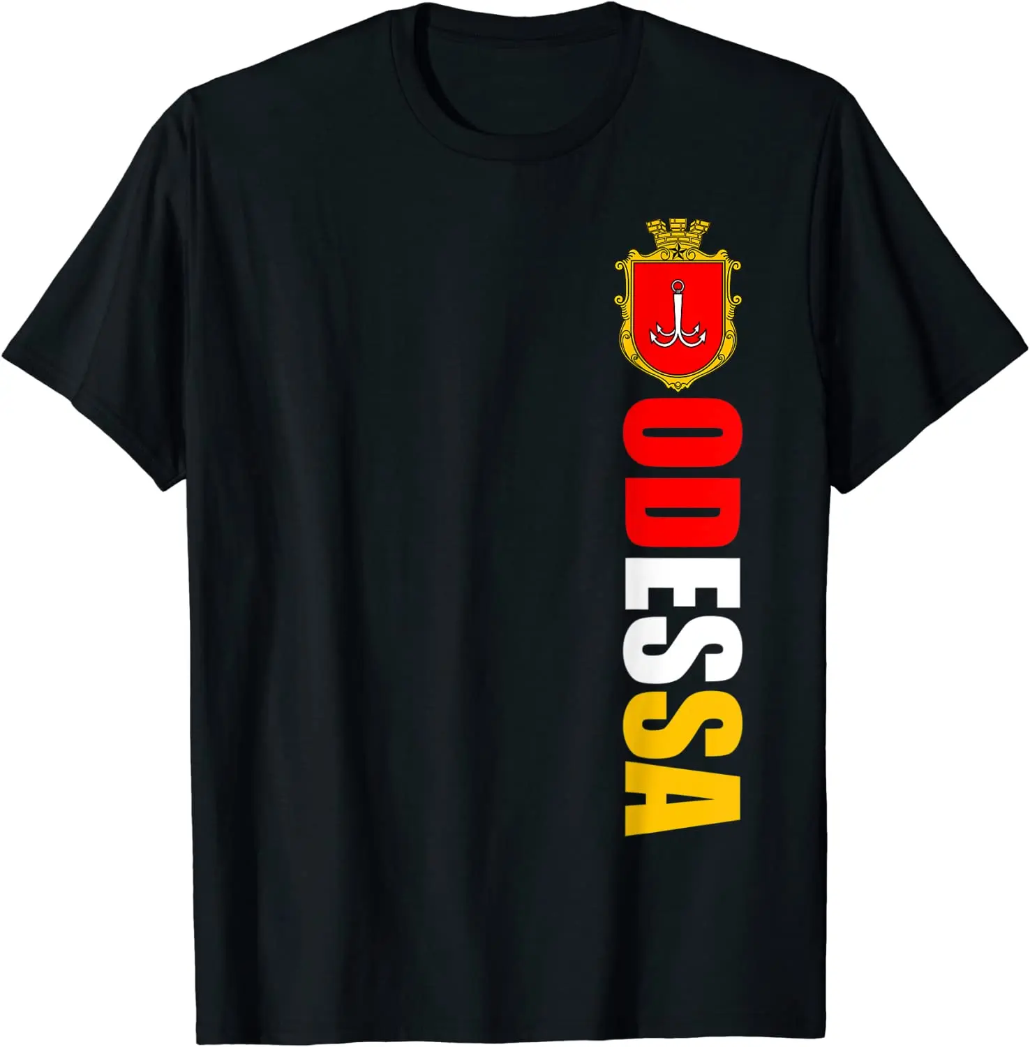 

Odessa Ukraine Souvenirs Flag of Odesa Gift Proud Ukrainian Men T-Shirt Short Sleeve Casual Cotton O-Neck Summer Shirt