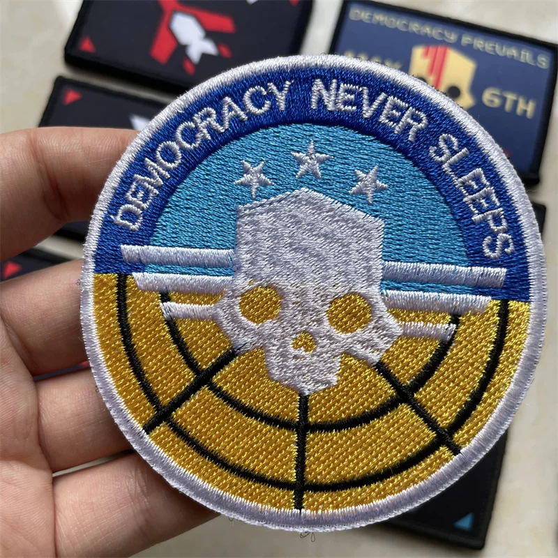 Тактическая наклейка с имитацией черепа эмблема в стиле милитари 6 мая