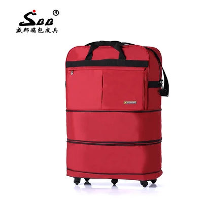 36 Inch Travel trolley bag Air Checked Bag Expandable Foldable Luggage Rolling Bag Luggage Suitcase Travel Trolley Luggage Bag