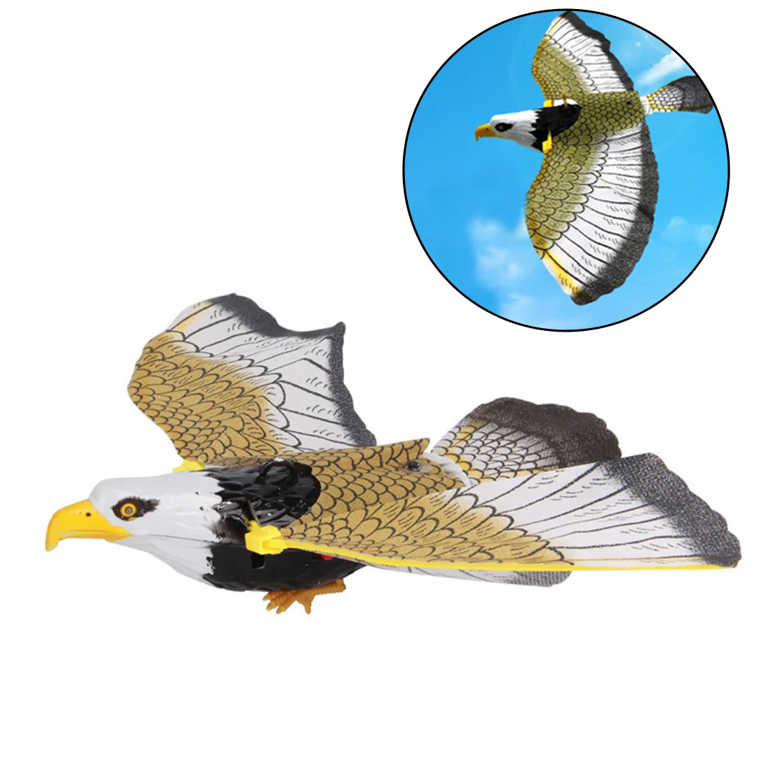 

Bird Repellent Hanging Eagle Flying Owl Repellent Scarer Emulation Flying Hawk Bird Garden Scarecrow Yard Outdoor Pest Control