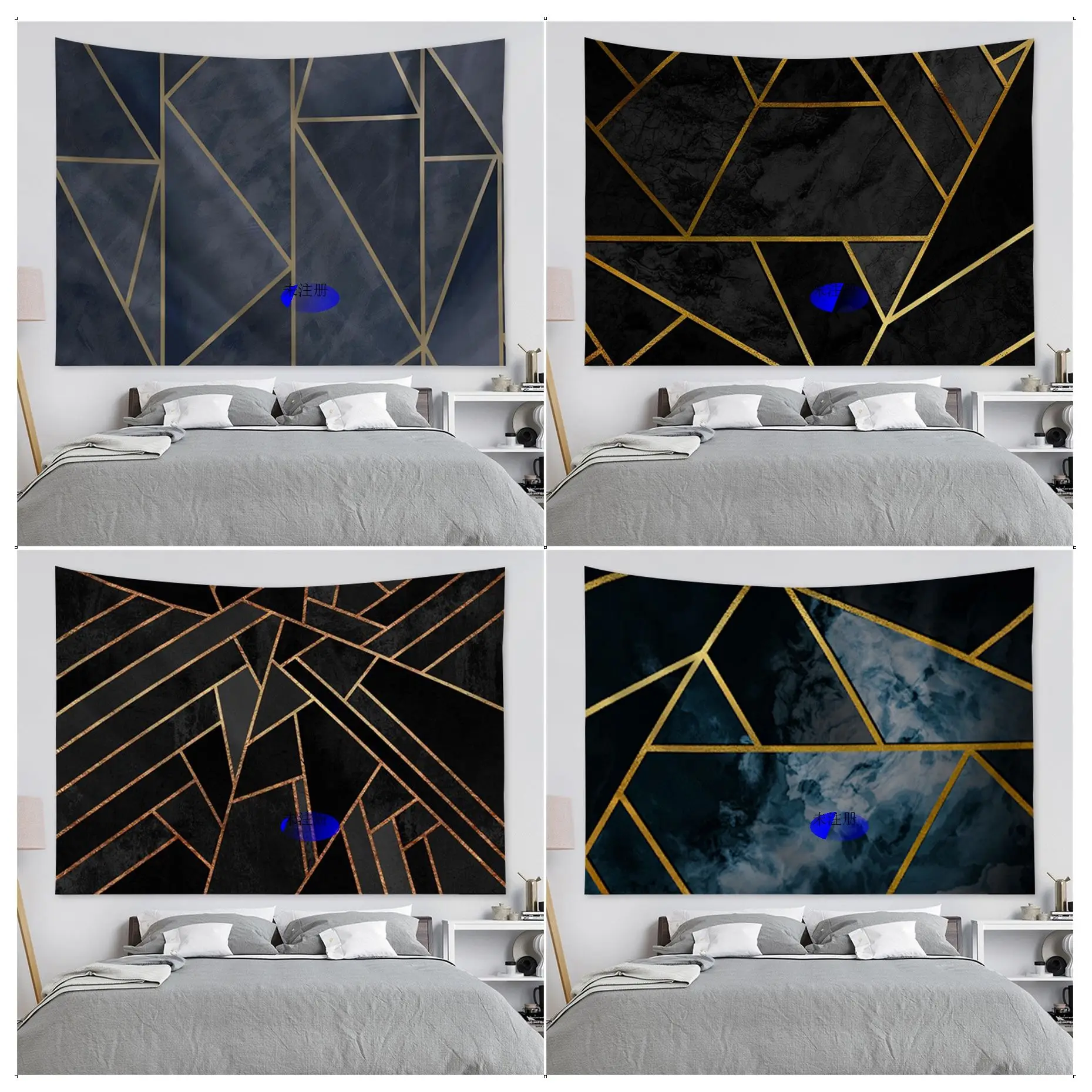 

Geometric Pattern Colorful Tapestry Wall Hanging Wall Hanging Decoration Household Art Home Decor