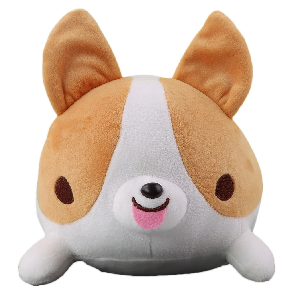 

24cm Kawaii Fluffy Corgi Plush Toys Soft Stuffed Animals Dog Peluche Kids Toys Birthday Gift for Girls Boys Room Decor