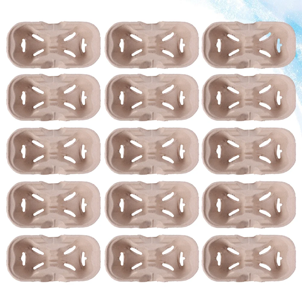 

Cup Carrier Tray Holder Drink Coffee Disposable Paper Pulp Take Out Carriersgo Beverage