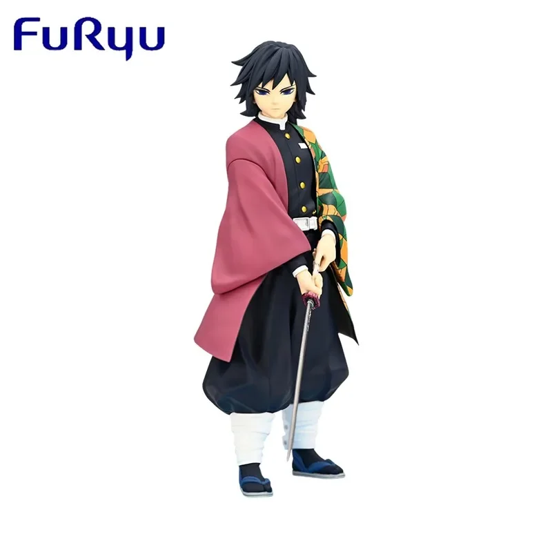 Фото В наличии: Фигурка Furyu Demon Slayer Kimetsu no Yaiba Trio-Try-iT, Гию Томиока, аниме-фигурка, коллекционная модель, игрушка, подарок. №1