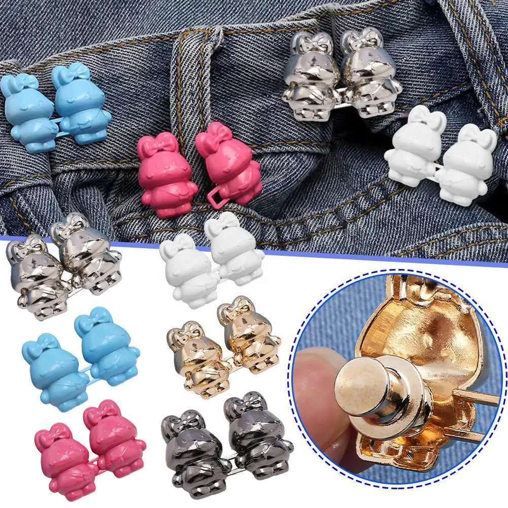 

Jeans T-shirt Waist Nails To Fix Clothes Artificial Pearl Adjustable Brooch Tight-Fitting Pin Belt Buckles Clasp Accessorie Q3L4