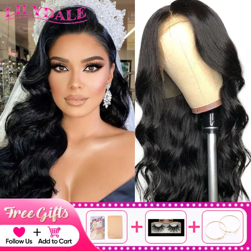 Lilydale 30 Inch Body Wave Lace Front Human Hair Wigs On Sale Clearance Hd Transparent Lace Pre Plucked With Baby Hair Fast Ship