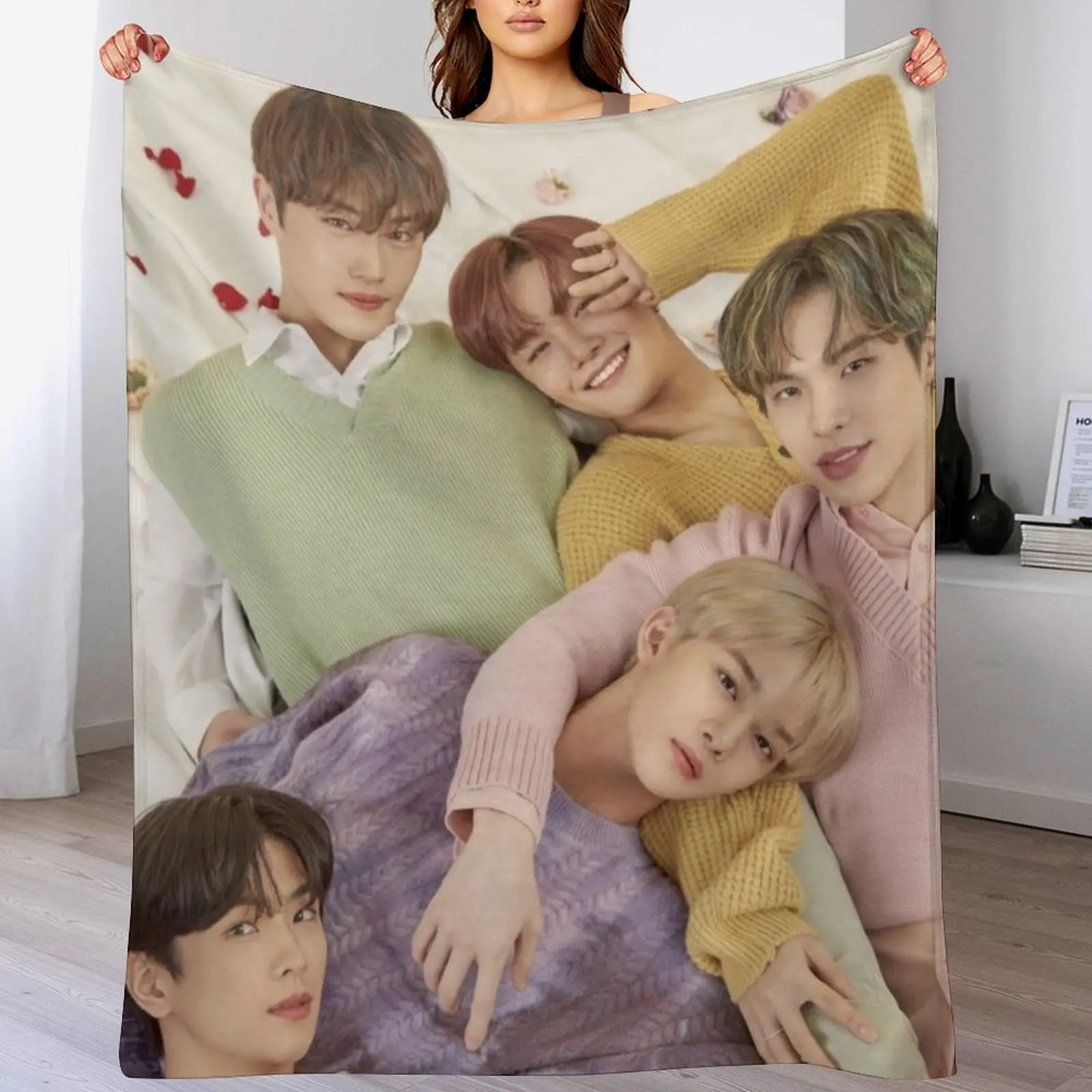 CIX - 'OK' Эпизод 1: OK Not Teaser Pictures 458 BX Seunghun Yonghee Bae Jinyoung Hyunsuk KPOP Boy Band Group Плед