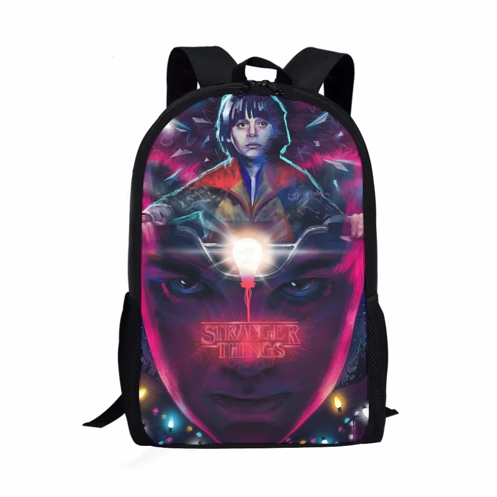 STRANGER THINGS Print Backpack Portable Casual Outdoor Travel Children's Knapsack Durable Large Capacity School Bags for Girls