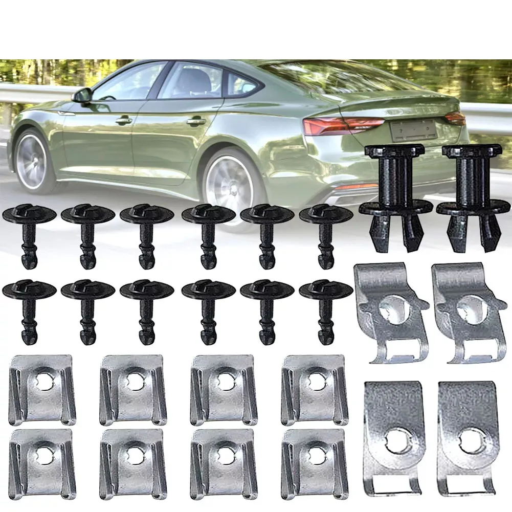 

30 Шт. Крепежных Клипс Для Двигателя Audi A4 B8 A5 Q5 – Автомобильные Фиксаторы И Зажимы Для Крепления Крышки Двигателя