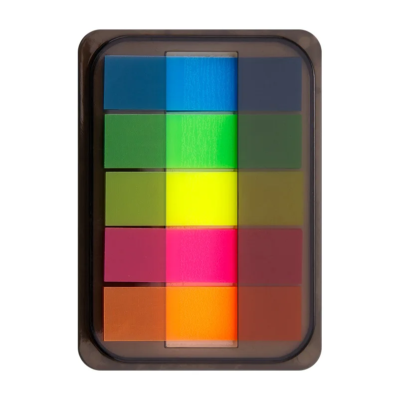 

For Page Marker Plan Self-Stick Stickers Colorful Transparent Fluorescent Index Tabs Sticky Note Office School Stationery