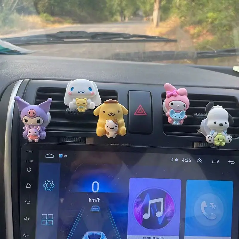 

Кавайная серия Sanrios аниме My Melody Kuromi Cinnamoroll мультяшный милый автомобиль Креативные украшения внутри автомобиля