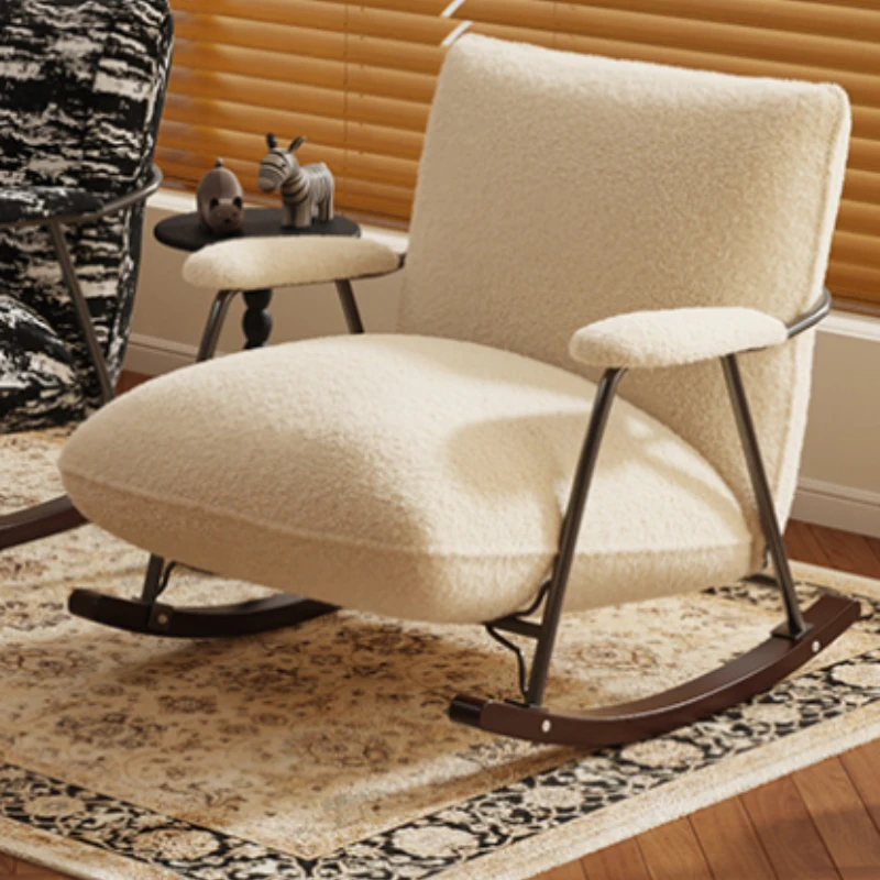 Cat Scratching Skin Style Recliner Chair Balcony Modern Design Bedroom Rocking Comfy Nordic Sedia A Dondolo Room Furniture