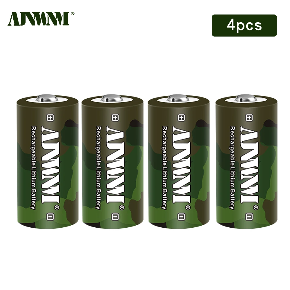 

AJNWNM CR123A 3V Lithium Battery CR123 123A CR17345 16340 16350 Button Cell For Dry Primary Battery Camera Flashlight