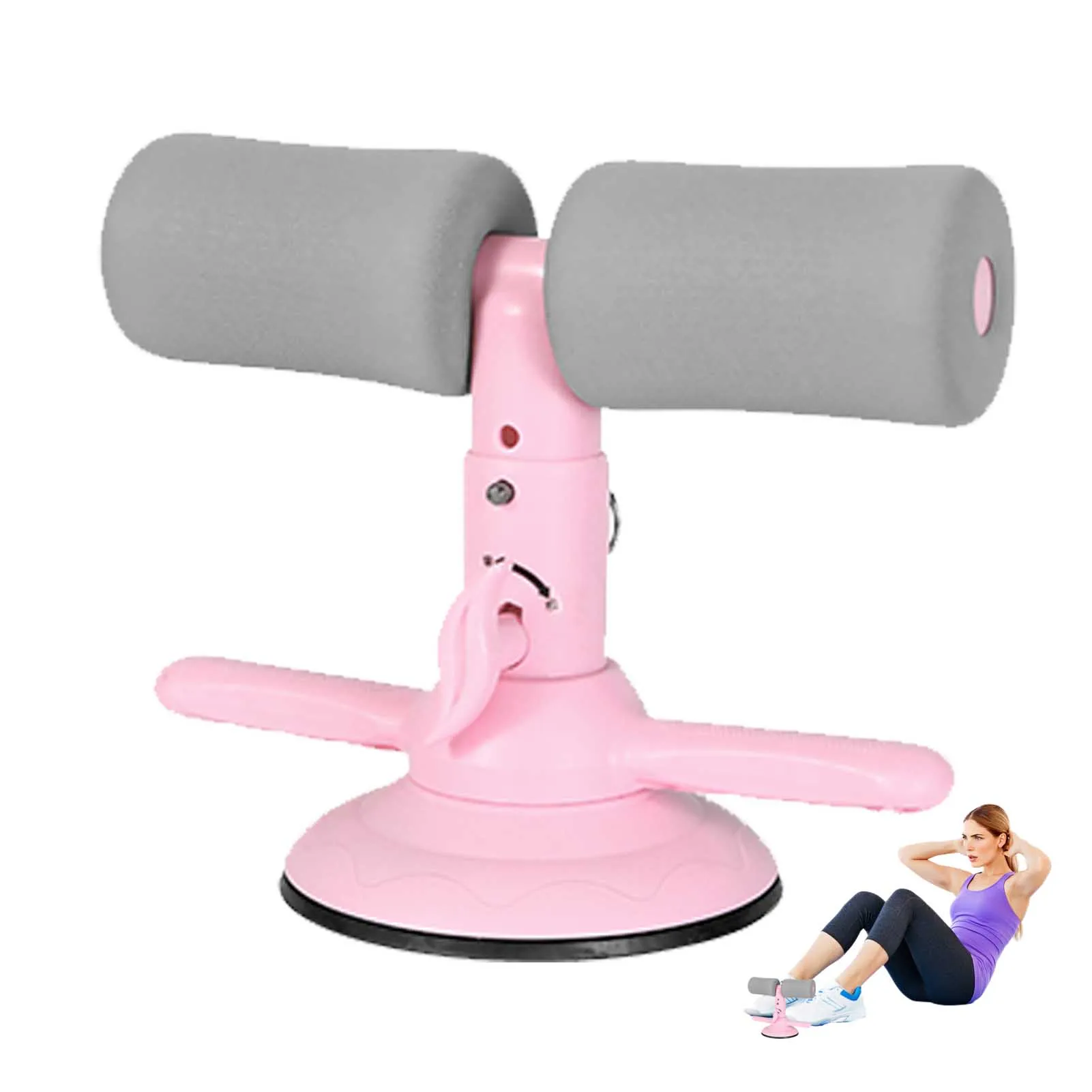 

Sit Up Trainer Adjustable Sit-Up Assistant Device Self-Suction Sit Up Bar Multifunctional Abdominal Trainer Abdominal Device For