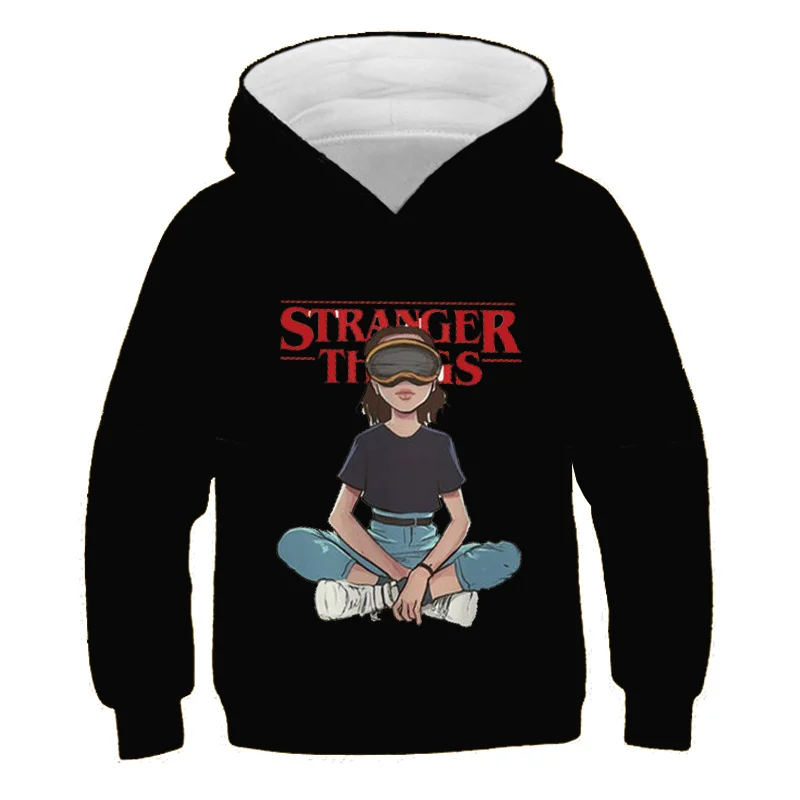 

Baby Boys Girls Stranger Things 4 Hoodies Sets Children 4-14 Years Hellfire Club Sweatshirts Suits Spring Autumn Costume Outfi