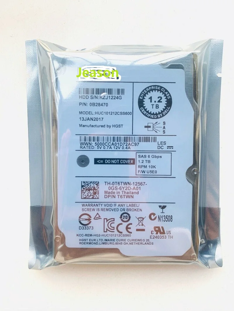 Для нового Dell T6TWN 1,2 TB 6 Gb/s 10K 2,5 