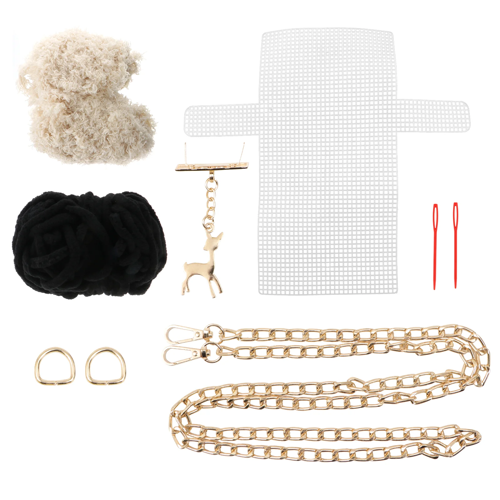 

Purse Diy Makingmaterial Set Supplies Kit Kits Shoulder Woven Sewing Knittingembroidery Plush Handbags A Fluffy Formcanvas