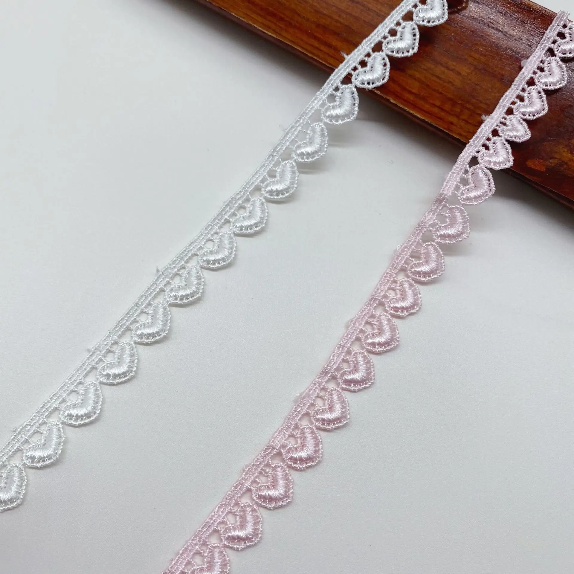 4 Ярда вышитые разноцветные односторонние ленты с кружевной отделкой