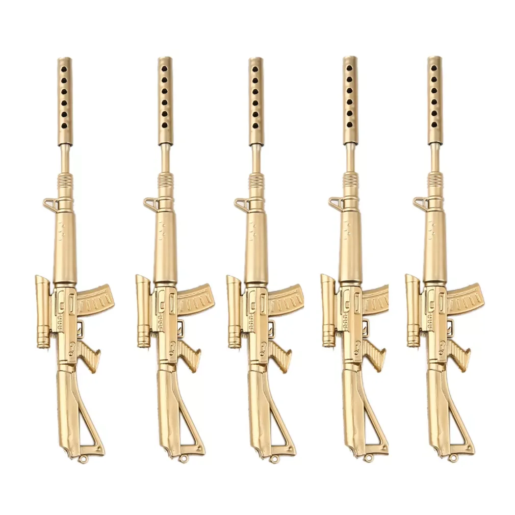 5 шт. Новинка Шариковая ручка забавная Золотая винтовка дизайнерская офисная школьная шариковая ручка канцелярские принадлежности удивите...