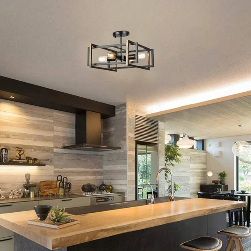 

American Vintage Cross border Amazon eBay Corridor Restaurant Kitchen Bedroom Balcony Entrance Ceiling Light Iron Art Luminaire