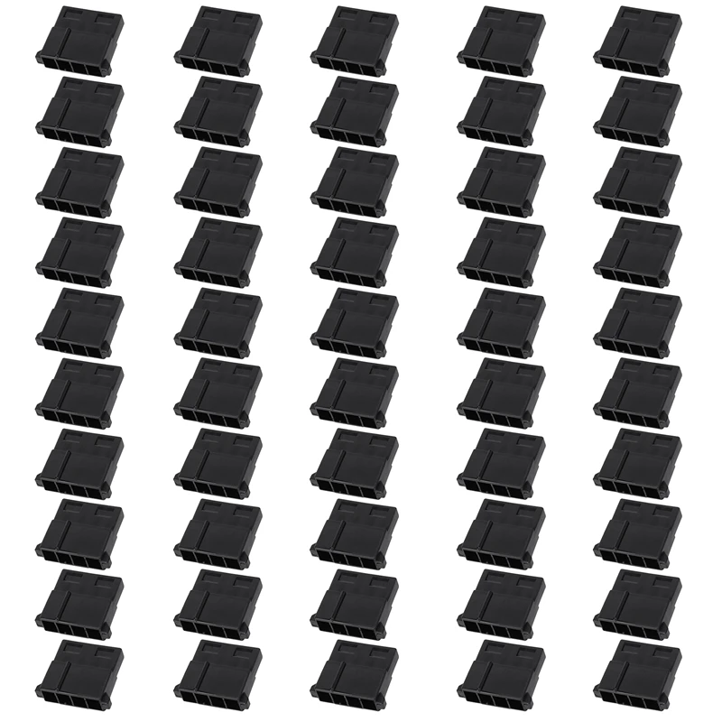 

50PCS For Molex Black Big 4P 4D Male For PC Computer ATX IDE Power Connector Plastic Shell Housing