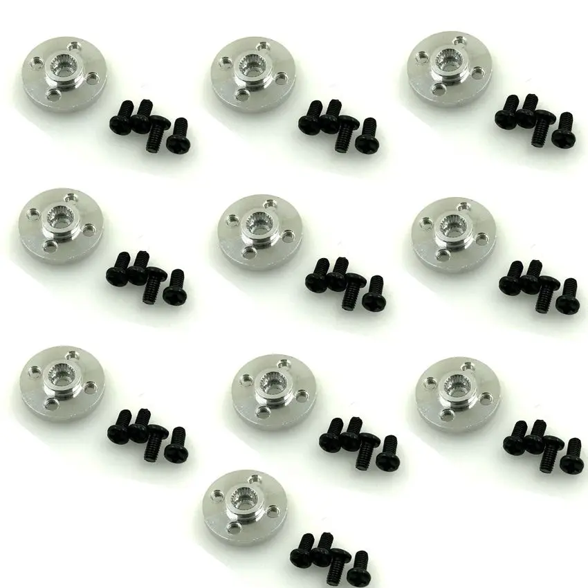 10 шт./лот алюминиевые металлические сервоприводы 25T круглые дисковые матовые