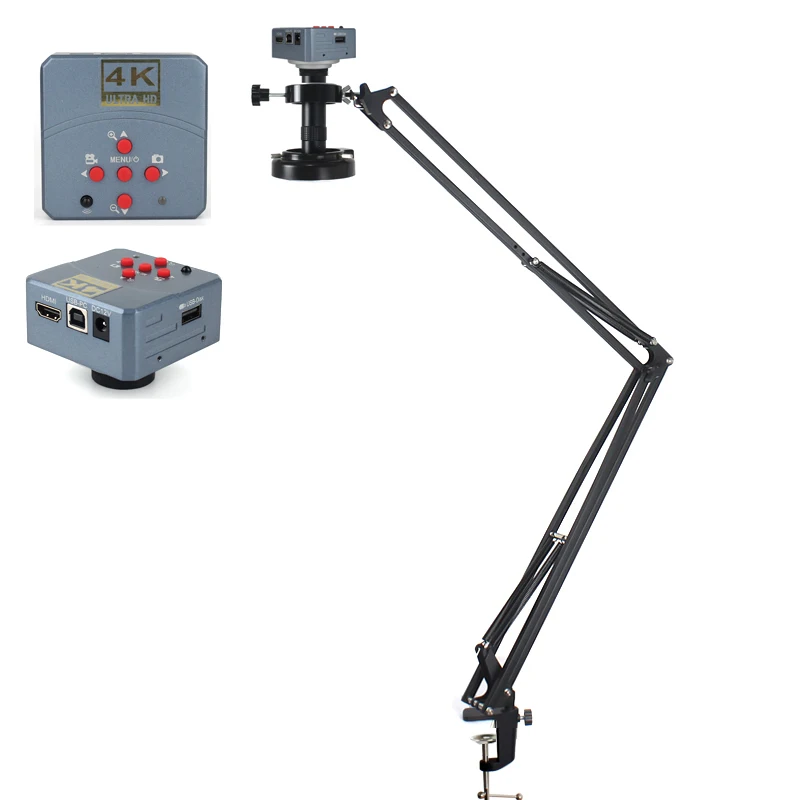 

48MP 4K 60FPS 1/2"1080P HDMI USB Industrial Video Digital Microscope Camera 130X Zoom C Mount Lens USB-PC output Resolution 4K