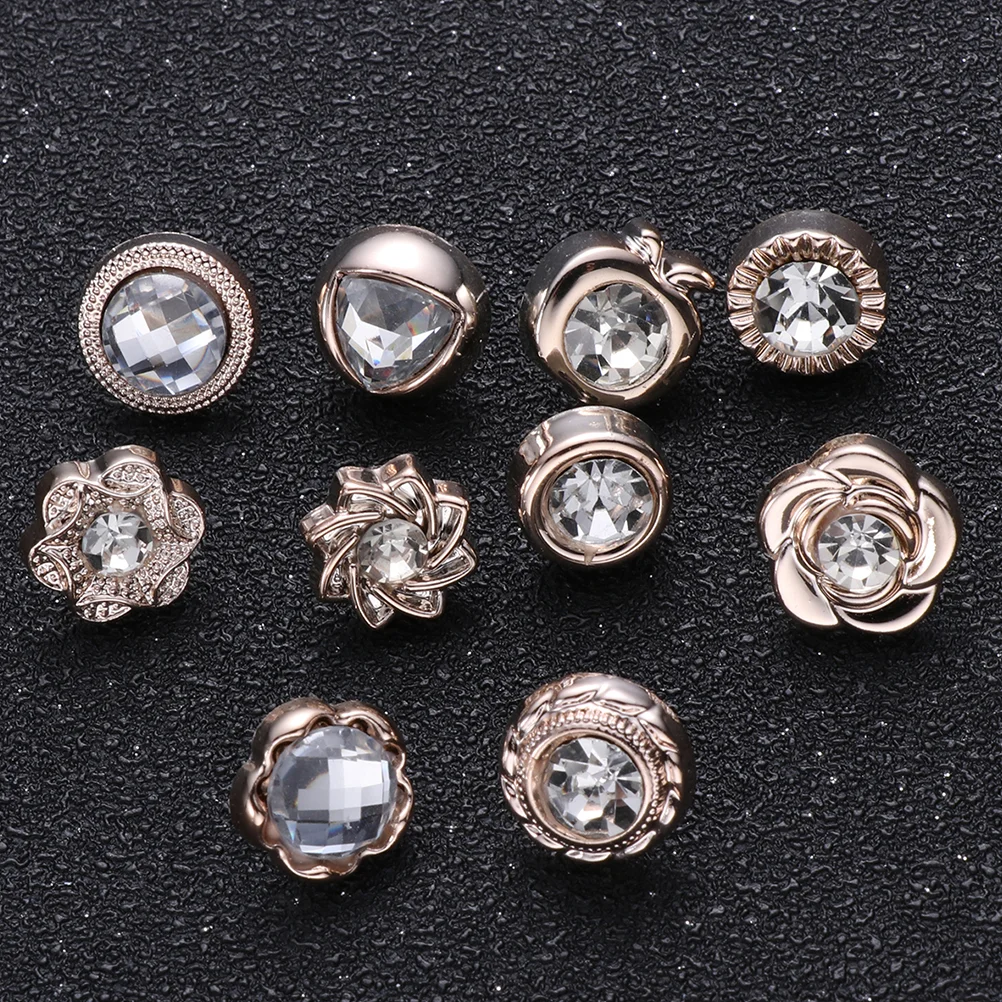 

Brooch Safety Brooches Rhinestone Pin Crystal Lapel Buttons Jewelry Pearl Corsage Cardigan Shirt Ladies Button Buckle Clothes