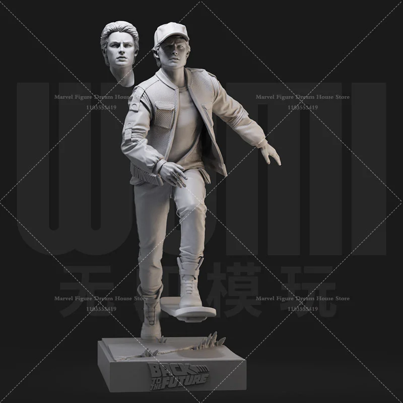 Фото Масштабная модель 1/24 1/18, DIY, для самостоятельной сборки, 3D-фигурка из смолы, неокрашенная, белая, «Путешествие сквозь пространство-время» ‌   Лоррен Марти Браун №5