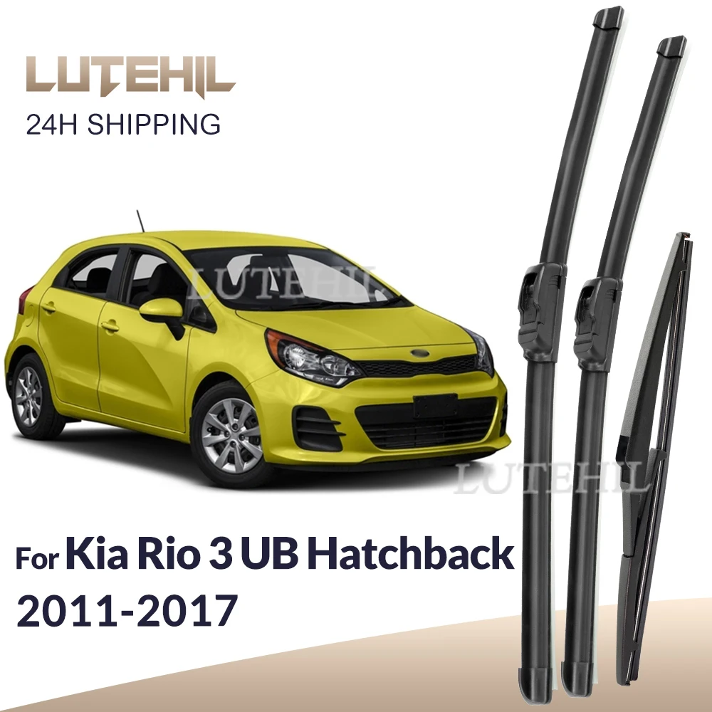 

Для Kia Rio 3 UB Hatchback 2011-2017 2012 2013 стеклоочиститель передние и задние щетки стеклоочистителя лобовое стекло щетки 26 "+ 16" + 11"