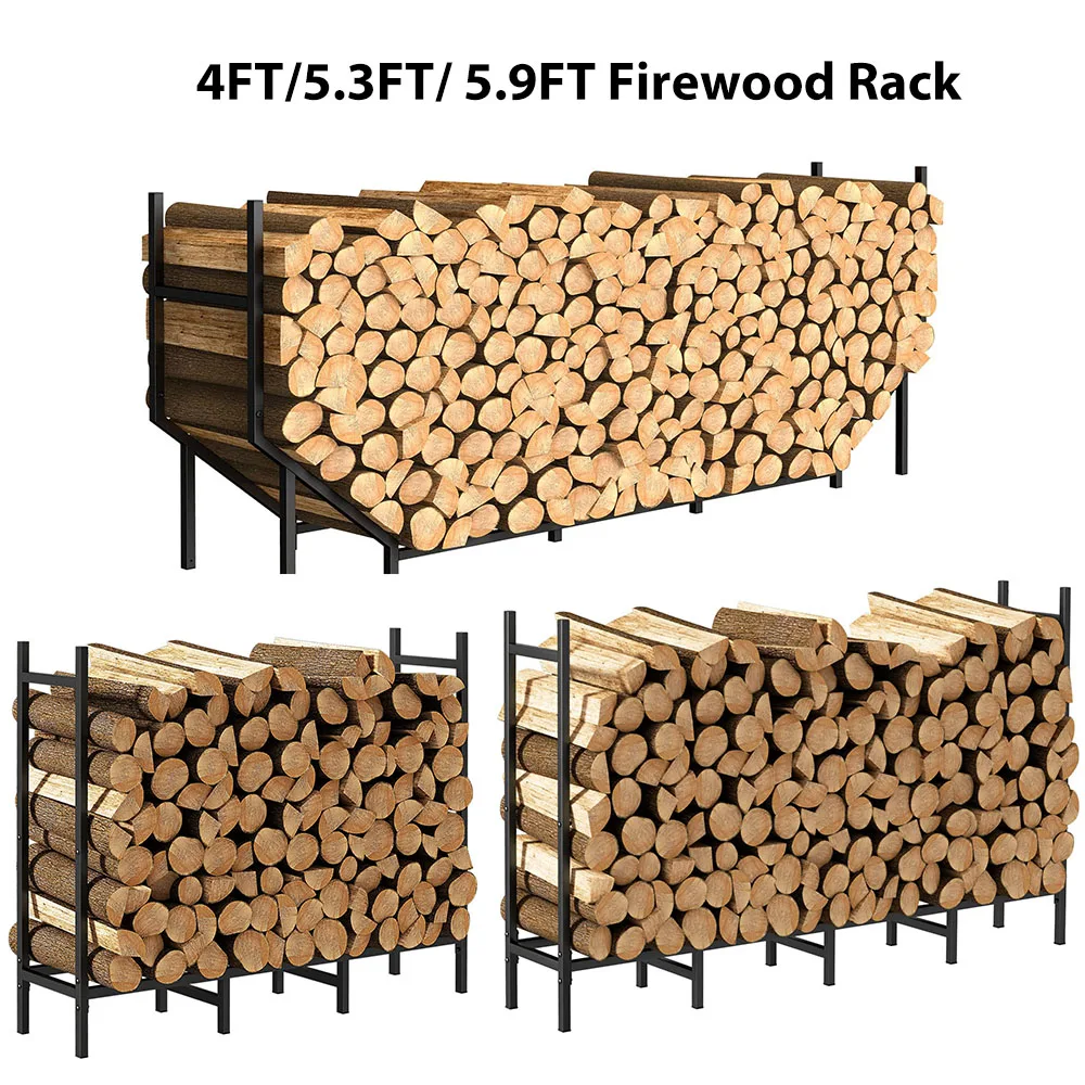 Регулируемая сверхмощная металлическая стойка для дров 4 фута/5 3 9 фута