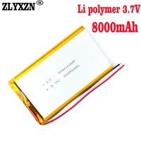 lithium ion polymer 3 7v 8000mah 9060100 li polymer li ion batteries for tablet pc bank gps mp3 mp4 speakers