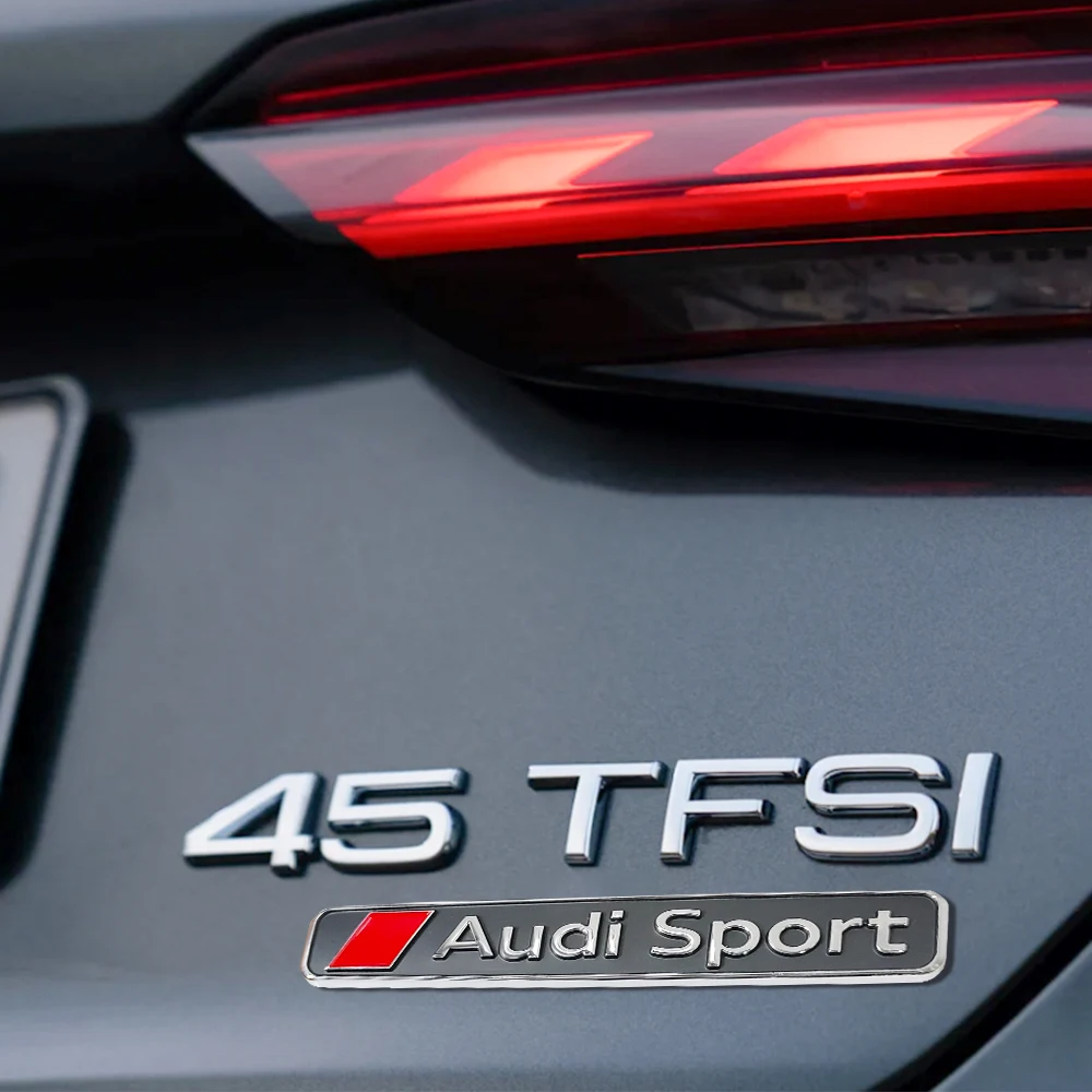 Фото Наклейка-эмблема Audi Sport для автомобиля, 1 шт., аксессуар для авто, центральная накладка для Audi A3 8P B8 RS A6 C7 8V B9 B7 A5 Q5 C5 C8 8L Q7 №3