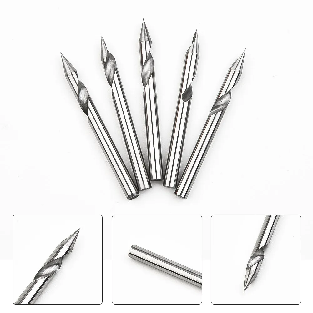 

Durable Fashion Hot New 5pcs Milling Cutter Bit 30° Angle 36mm Long Blade Carbide Rotary Cutter Tungsten Steel