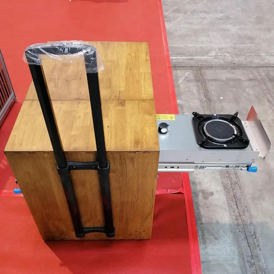 

rv motorhomes caravan kitchen Yacht outdoors folding table camping box hanging roller kitchen GR-C007