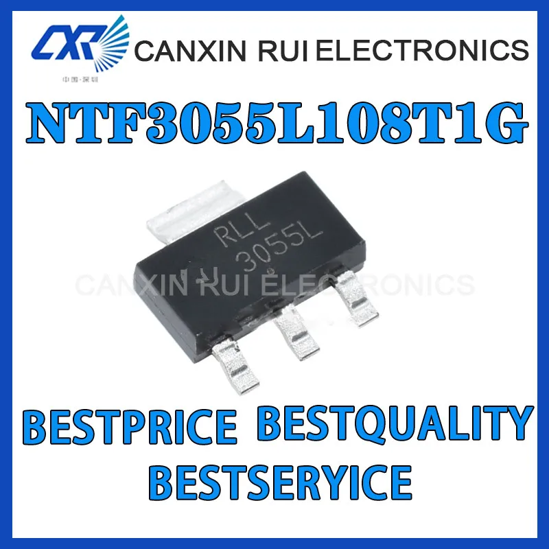 

Brand-new original NTF3055L108T1G Patch Sot-223n Channel 60V 3A FET