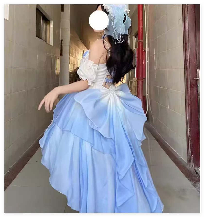 Xianqi Элегантное свадебное платье с светлым цветком и полым передом короткое сзади