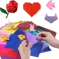 100 sheets origami paper double sided color square easy fold crafting decorating paper children hand diy colored paper 10 colors