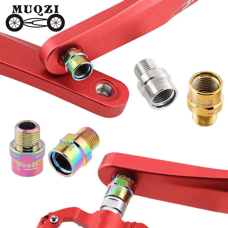 

MUQZI Bicycle Pedal Extension Bolts Extended 16mm MTB Road Bike Pedals Extenders For 9/16 inch Threaded Pedal Adapter