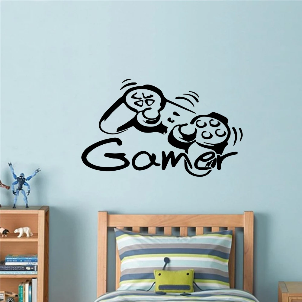 Современные водонепроницаемые наклейки на стену из ПВХ для любителей игр