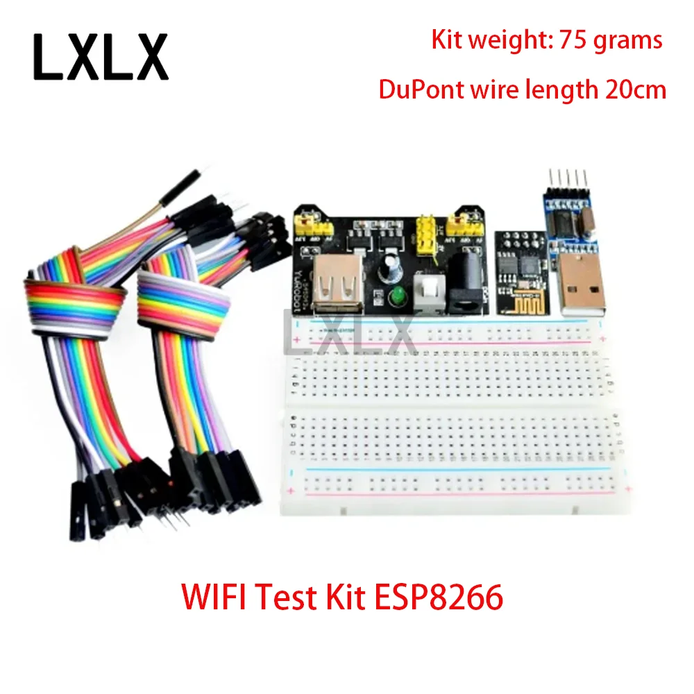 LXLX1 WIFI тестовый комплект ESP8266 модуль + CH340 источник питания макетная плата