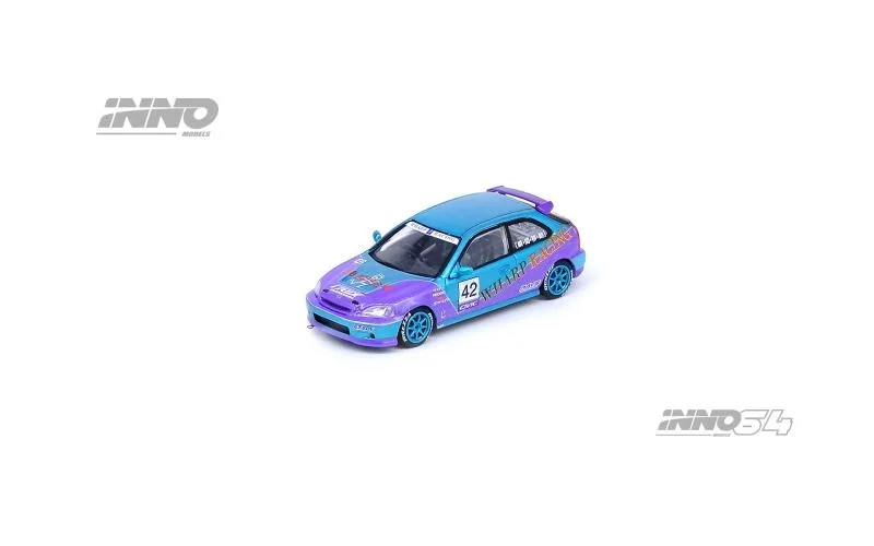 

INNO 1:64 Honda Civic TYPE R EK9 WHARP RACING alloy car model