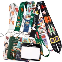 the office friends tv show neck strap lanyard keychain mobile phone strap id badge holder rope key chain keyrings accessories
