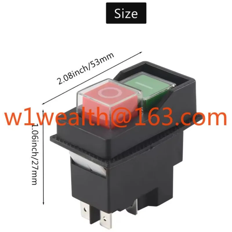 KJD17 Электромагнитный стартер Кнопочные переключатели KLD-28 16A AC250V IP55 Водонепроницаемая машина Садовый инструмент Оборудование Безопасный переключатель (art.: 3920d46efc1df) - 3920d46efc1df