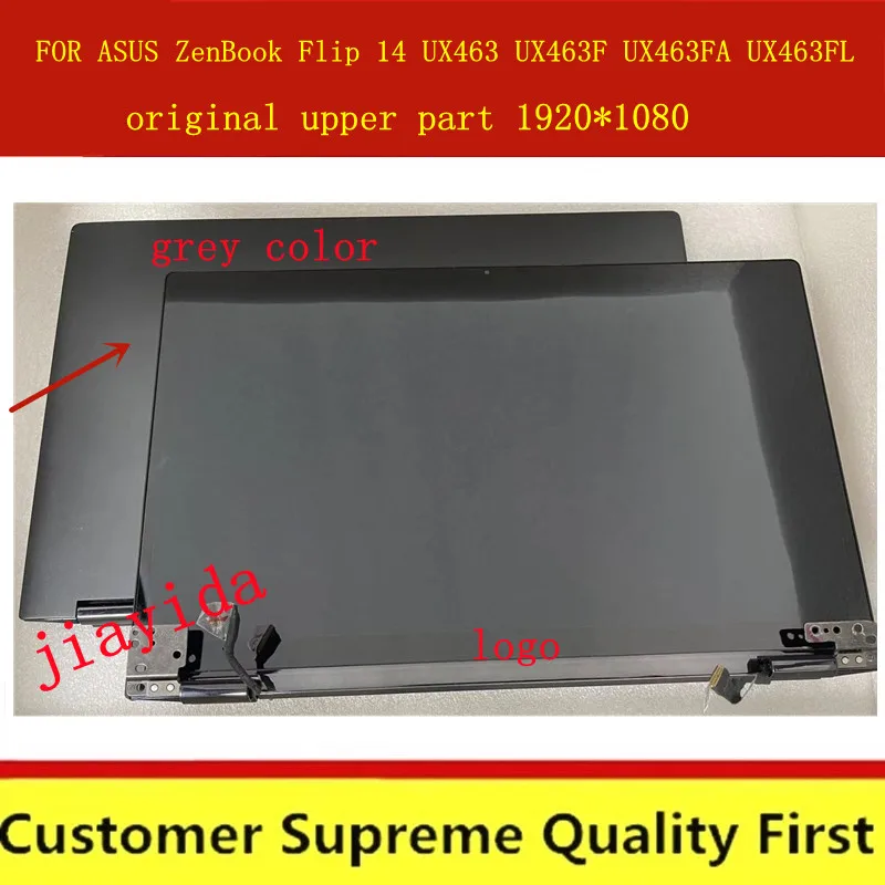 original upper part 140“ 1920*1080 EDP FOR ASUS ZenBook Flip 14 UX463 UX463F UX463FA UX463FL LCD touch screen display assembly |