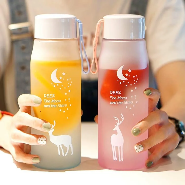 

Спортивная бутылка для воды объемом 560 мл, пластиковая портативная чашка для питья, герметичная непромокаемая кружка-Шейкер для девушек, дорожная бутылка для воды для улицы