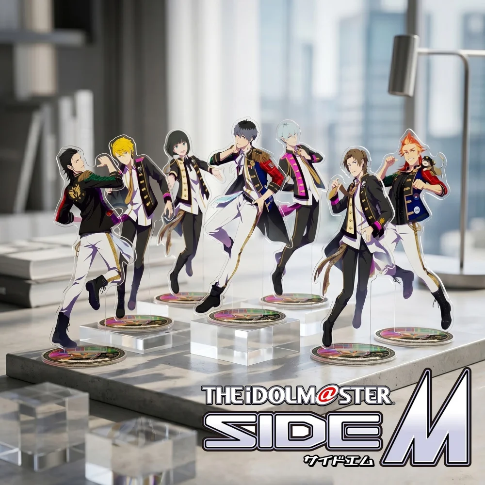 Фото Новая акриловая подставка-брелок The Idolmaster SideM 15 см: Теру, Цубаса, Нацуки в сценическом стиле, настольный декор, мультяшная фигурка №1