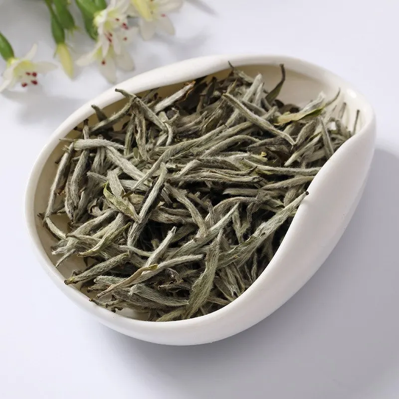 

2022 Baihao Yingzhen bai Grade Baihaoyinzhen Silver Needle For Weight Loose Chinese Natural Organic Food No Teapot