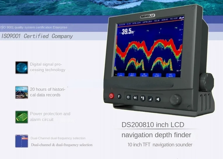 

Подходит для оригинального аутентичного Nanjing Ninglu DS-2008 10-дюймовый цветной глубиномер, датчик, прибрежный сертификат CCS