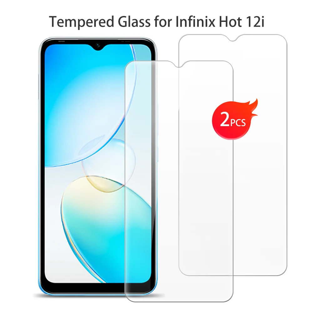 Закаленное защитное стекло для Infinix Hot 12i 6 дюймов защита экрана защитная пленка